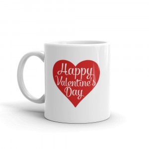 Cana personalizata Happy Valentine s Day inima - Img 2