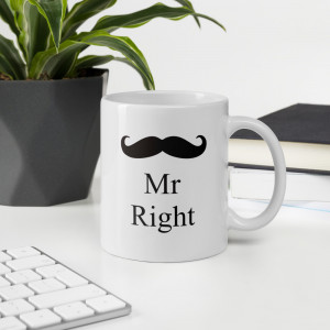Cana personalizata Mr. Right - Img 1