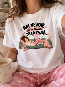 Tricou personalizat Am nevoie de o pauză de la pauză - Img 2