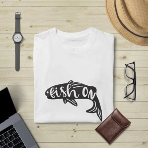Tricou unisex personalizat Fish on - Img 2