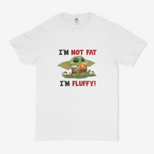 Tricou unisex personalizat Yoda I'm not fat, I'm fluffy