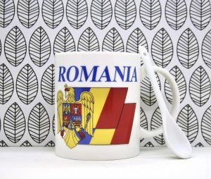 Cană cu linguriță România - Img 2