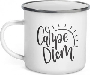 Cana metalica emailata personalizata Carpe diem - Img 3