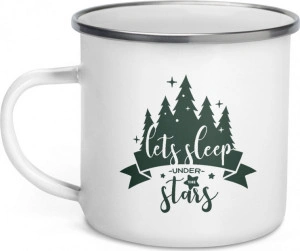 Cana metalica emailata personalizata Let s Sleep Under The Stars - Img 3