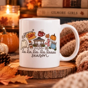 Cana personalizata Gilmore Girls La La La La La Laaaa Season - Img 2