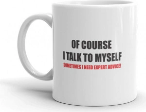 Cana personalizata I talk to myself - Img 3