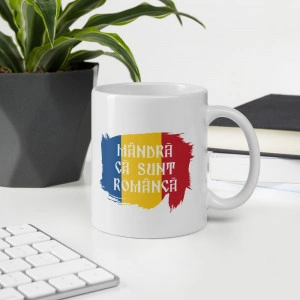 Cană personalizată Mandra ca sunt romanca 2 - Img 3