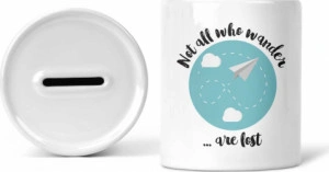 Pusculita personalizata Not all who wander are lost