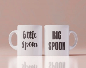Set 2 cani personalizate Little spoon Big spoon
