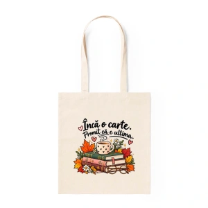 Tote Bag Personalizat Încă o Carte. Promit că e Ultima.