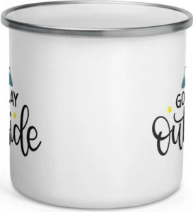 Cana metalica emailata personalizata Go Play Outside - Img 2