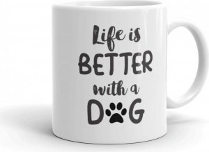 Cana personalizata Life is better with a dog - Img 2