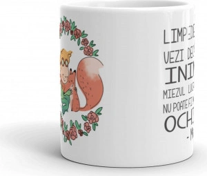 Cana personalizata Micul print - Limpede nu vezi decat cu inima - Img 2