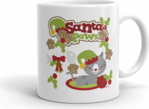 Cana personalizata Santa Paws