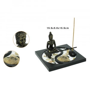 Decoratiune Suport Betisoare Aromaterapie Buddha YinYang - Img 2