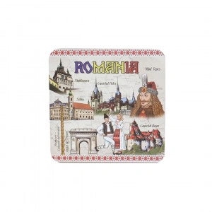Set suport pahare Romania 6 Buc