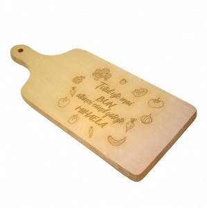 Tocator lemn clasic personalizat cu nume Totul este mai bun atunci cand gateste - Img 2