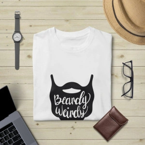 Tricou unisex personalizat Beardy Weirdy - Img 2
