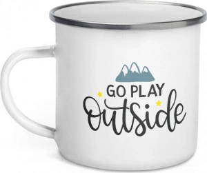 Cana metalica emailata personalizata Go Play Outside - Img 3