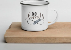 Cana metalica emailata personalizata No limits - Img 4