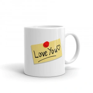 Cana personalizata I love you post it - Img 4