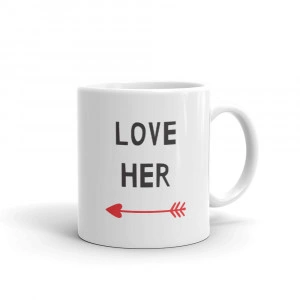 Set 2 cani personalizate LOVE HER LOVE HIM - Img 2