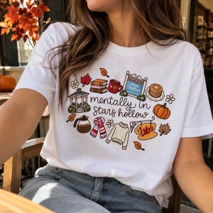 Tricou personalizat Mentally in Stars Hollow - Img 2