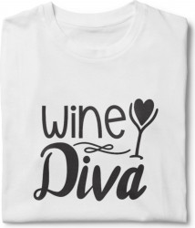 Tricou unisex personalizat Wine diva