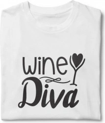 Tricou unisex personalizat Wine diva