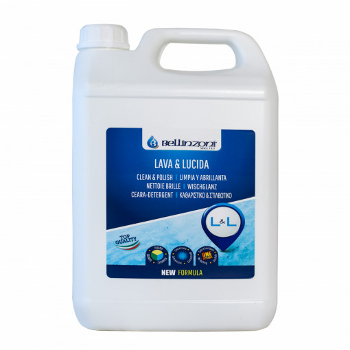 Detergent autolucidant pentru intretinere zilnica L&L LAVA LUCIDA 5 L pachete 4 bucati