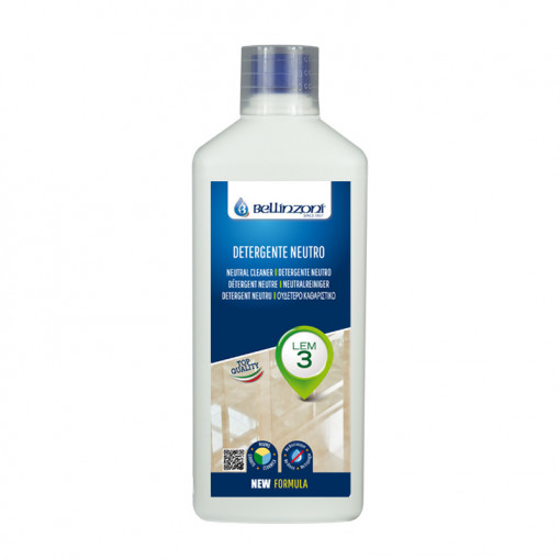 Detergent concentrat neutru, marmura, granit, beton, LEM3 1L (pachet 6 x 1 L)