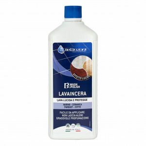 Detergent autolucidant pentru ceramica, parchet, cotto pentru trafic intens B-WASH & POLISH 1 Lt set 18 buc.