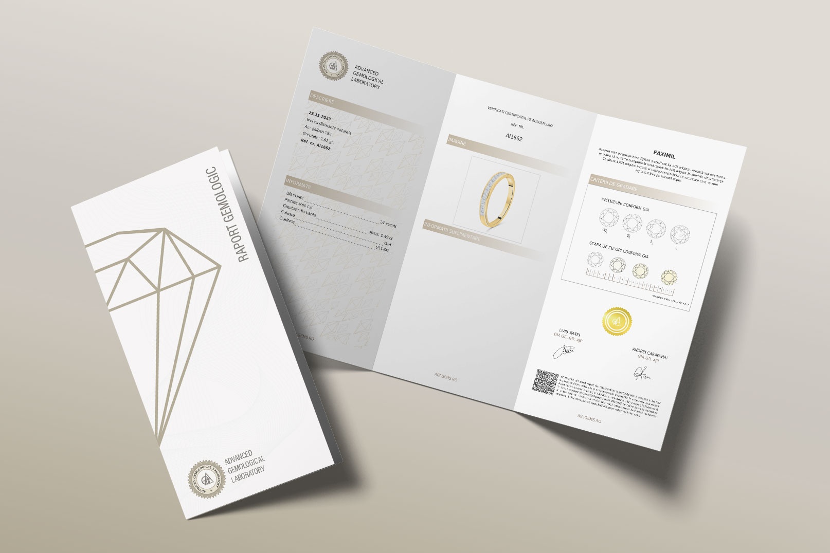 certificat gemologic AGL 