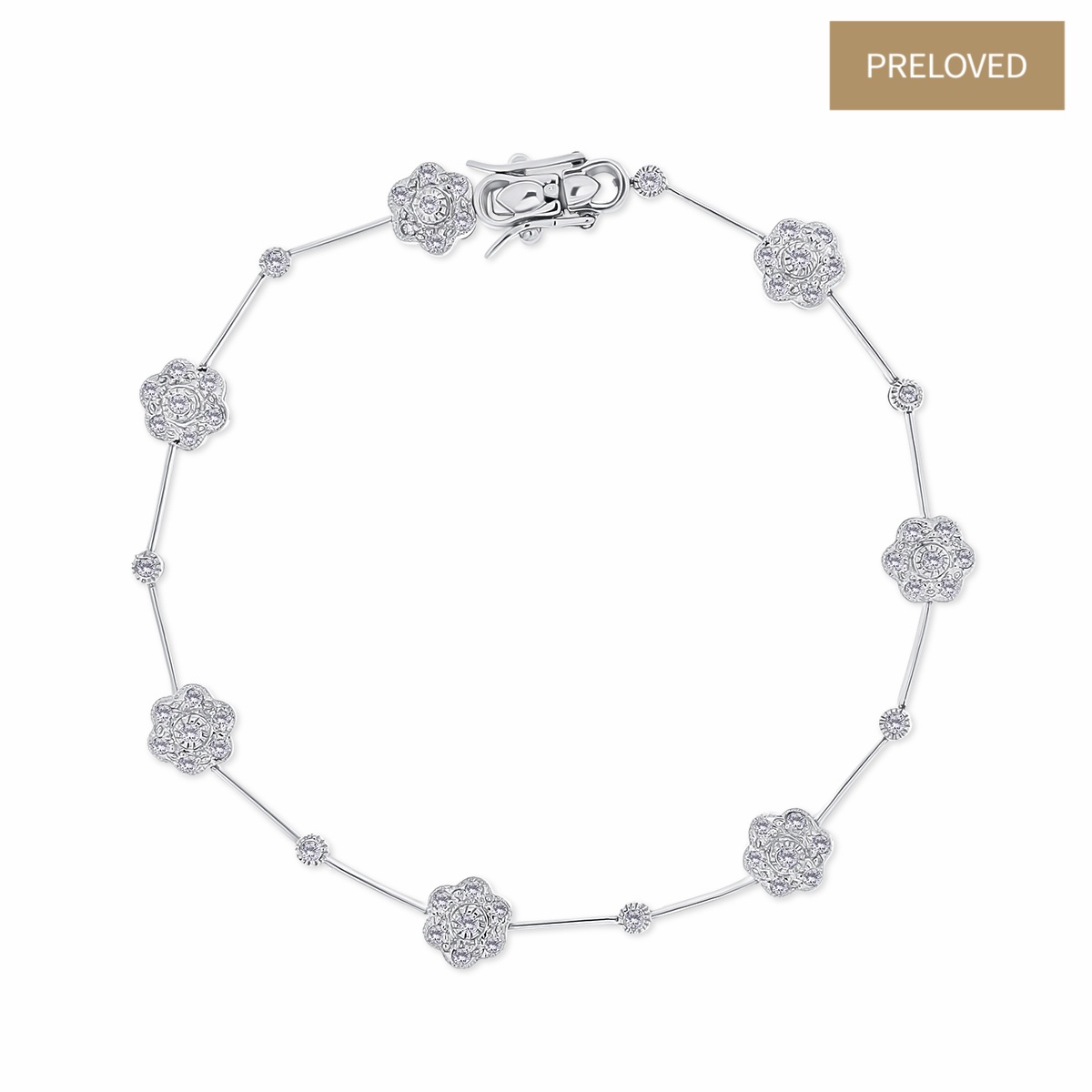 Brățară din aur de 18k cu diamante naturale de 0.70 ct