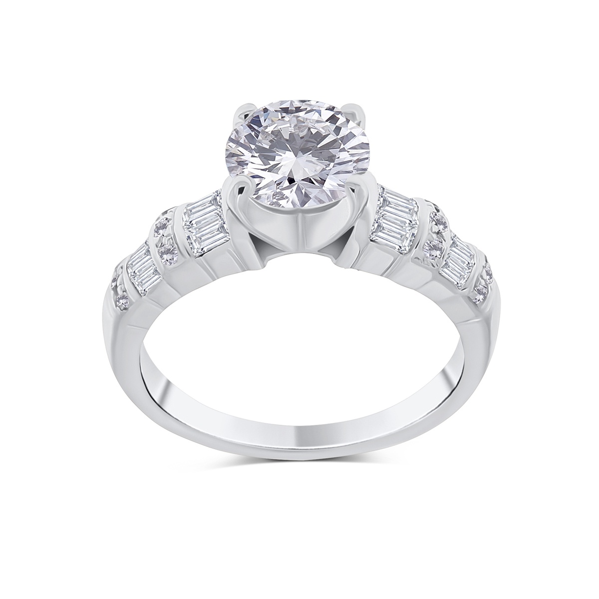 Inel din aur cu diamante naturale de 1.51 ct și 0.56 ct - 1 | YEO