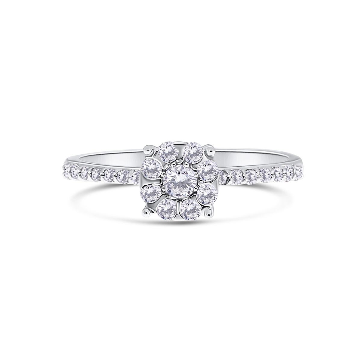 Inel din aur de 18k cu diamante naturale de 0.39 ct - 1 | YEO