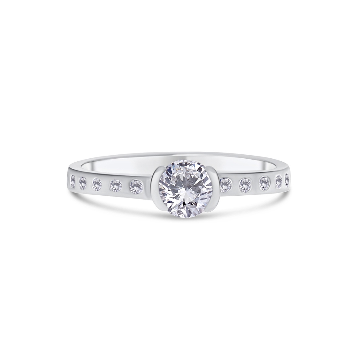 Inel din aur de 18k cu diamante naturale de 0.46 ct și 0.12 ct - 1 | YEO