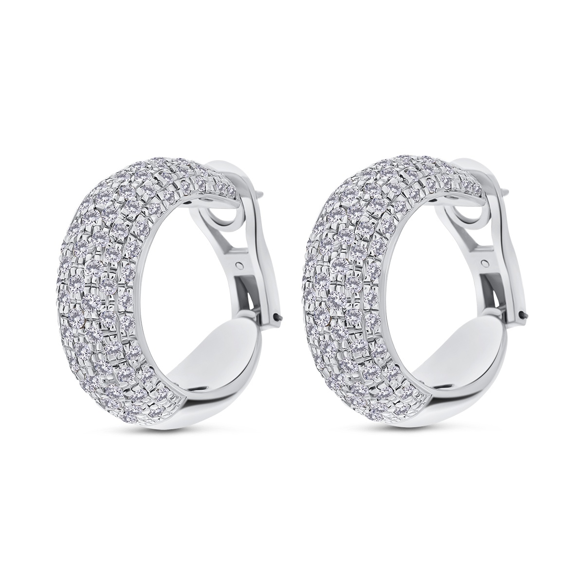 Cercei din aur de 18k cu diamante naturale de 7.05 ct - 1 | YEO