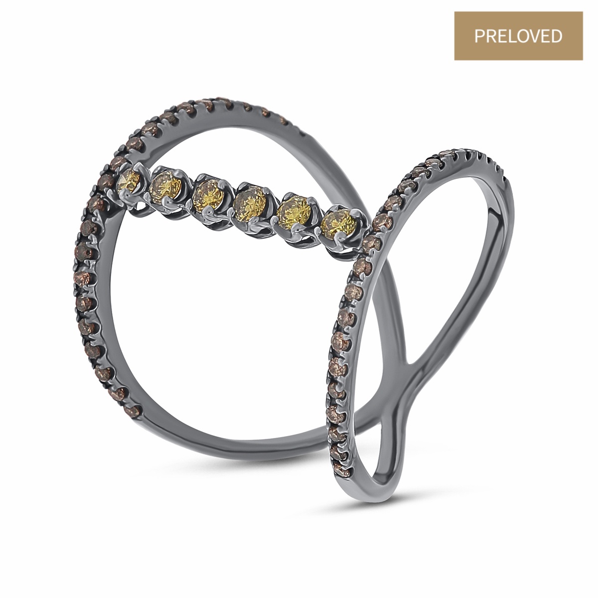 Inel din aur de 18k cu diamante naturale de 0.56 ct
