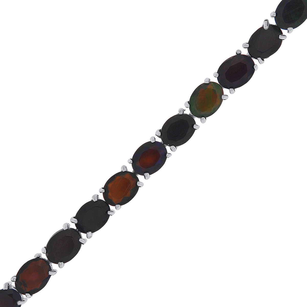 Bratara din argint cu opal negru - 2 | YEO