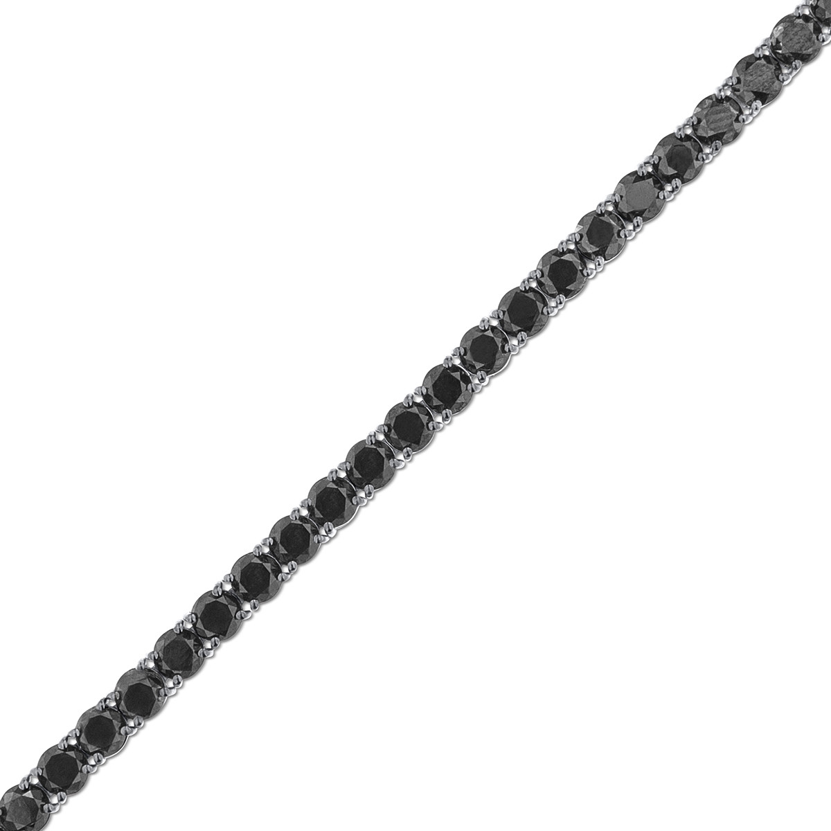 Bratara din aur alb de 18k cu diamante negre naturale de 10.07 ct - 2 | YEO