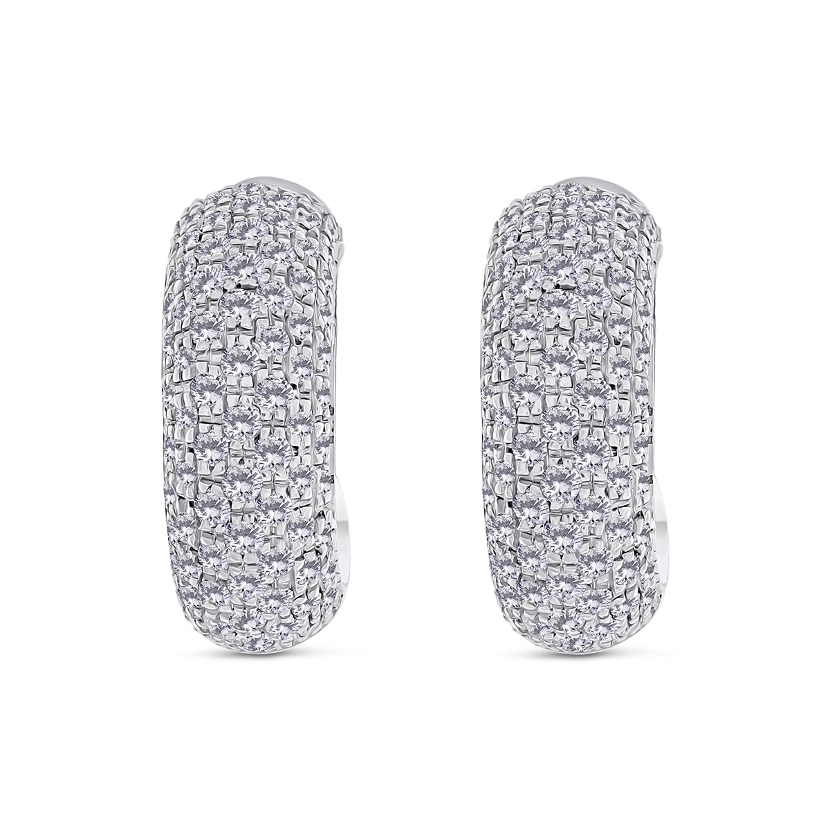 Cercei din aur de 18k cu diamante naturale de 7.05 ct - 2 | YEO