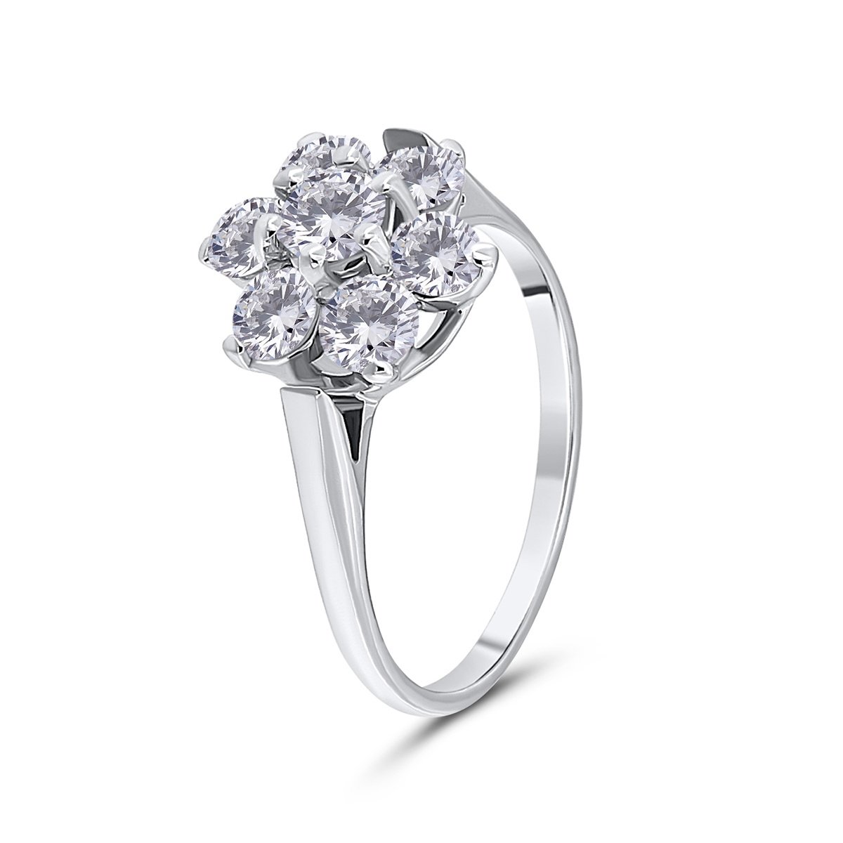 Inel din aur 14k cu diamante naturale de 0.93 ct și 0.29 ct