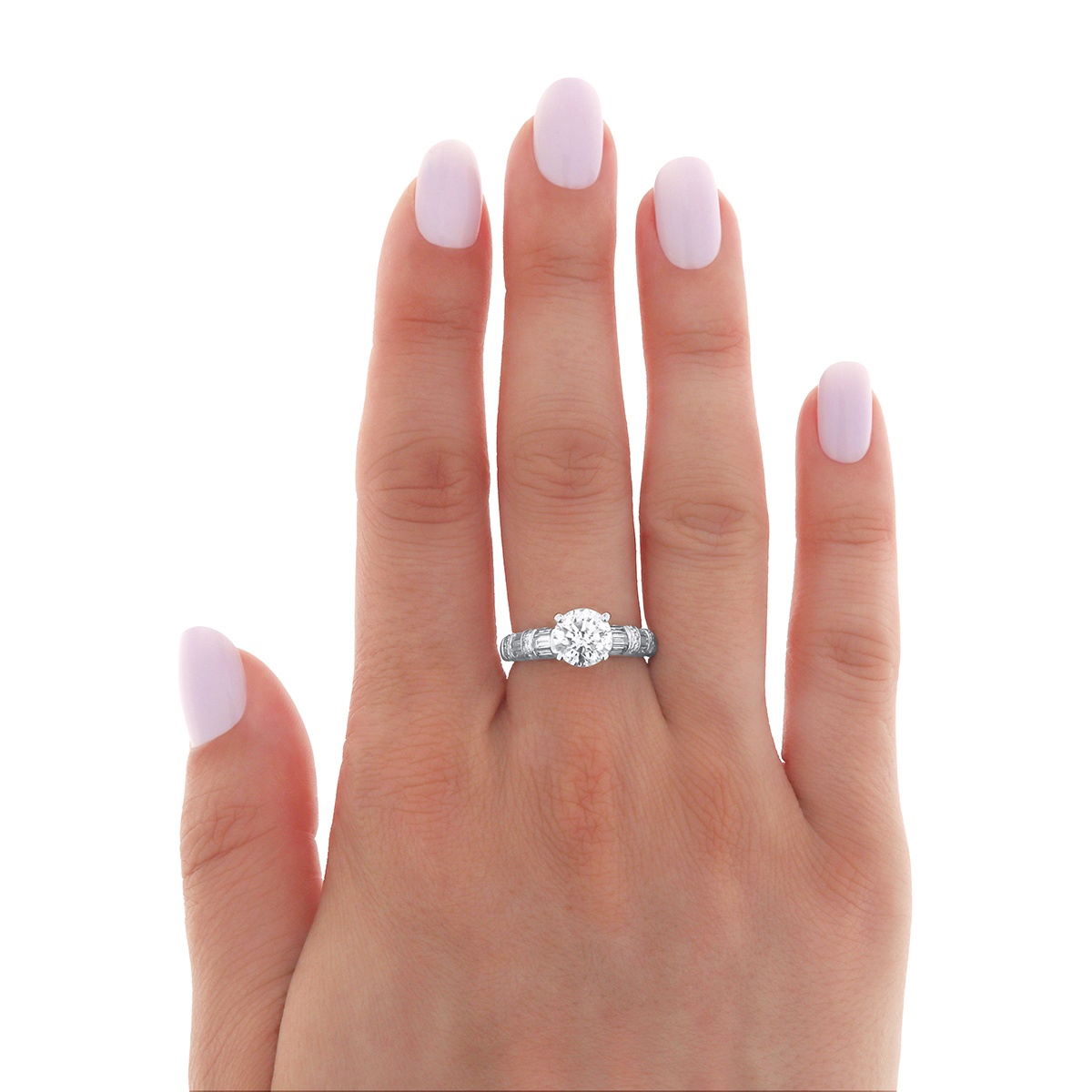 Inel din aur cu diamante naturale de 1.51 ct și 0.56 ct - 3 | YEO