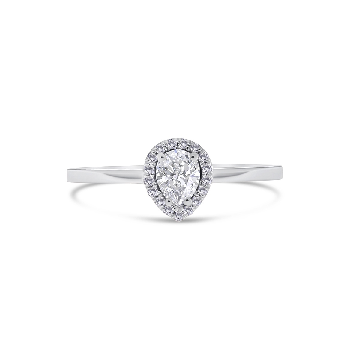 Inel din aur de 18k cu diamant natural de 0.21 ct și diamante naturale de 0.05 ct - 2 | YEO