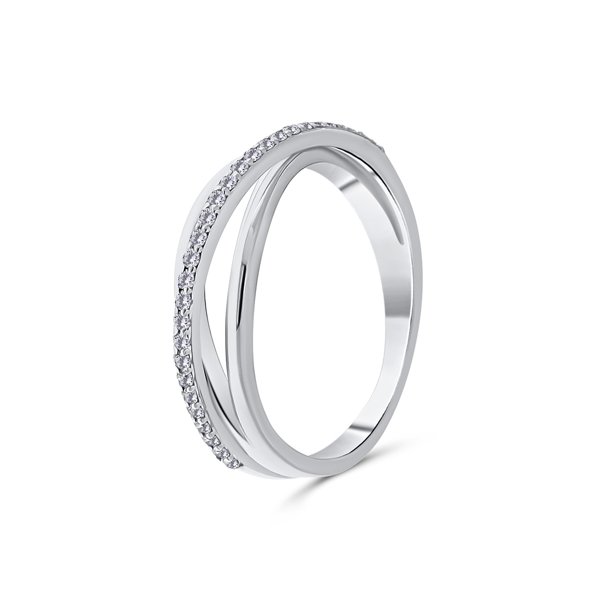 Inel din aur de 18k cu diamante naturale de 0.17 ct