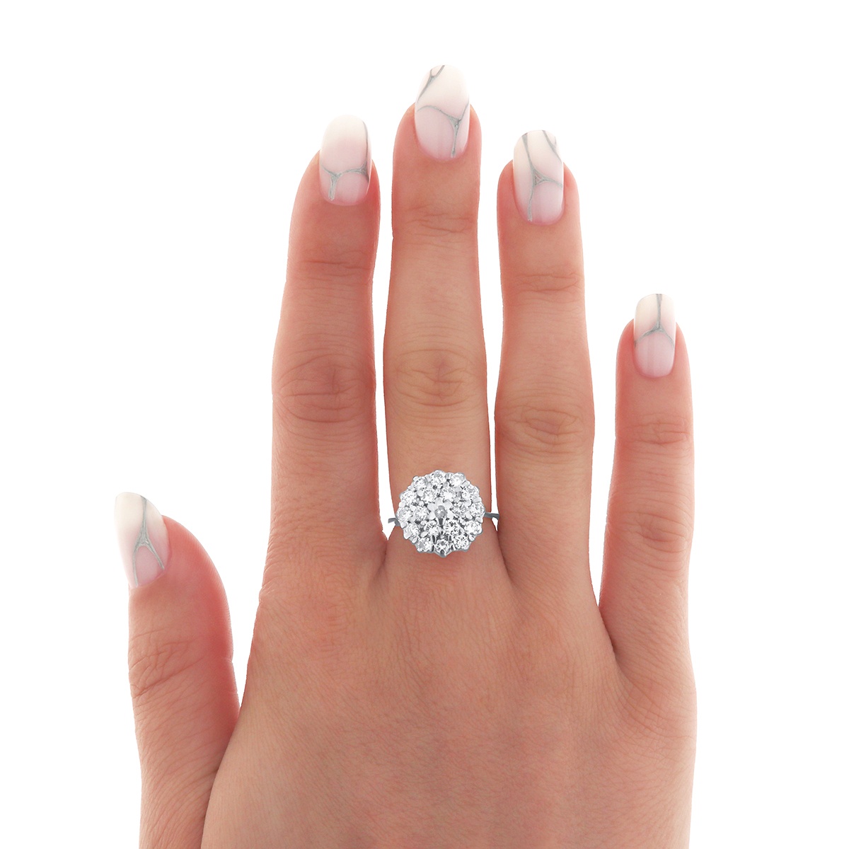 Inel din aur de 18k cu diamante naturale de 1.00 ct - 3 | YEO