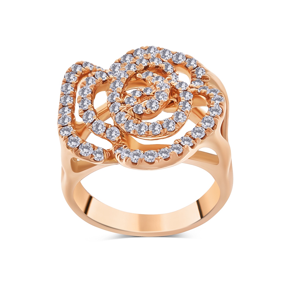 Inel din aur de 18k cu diamante naturale de 1.14 ct - 2 | YEO