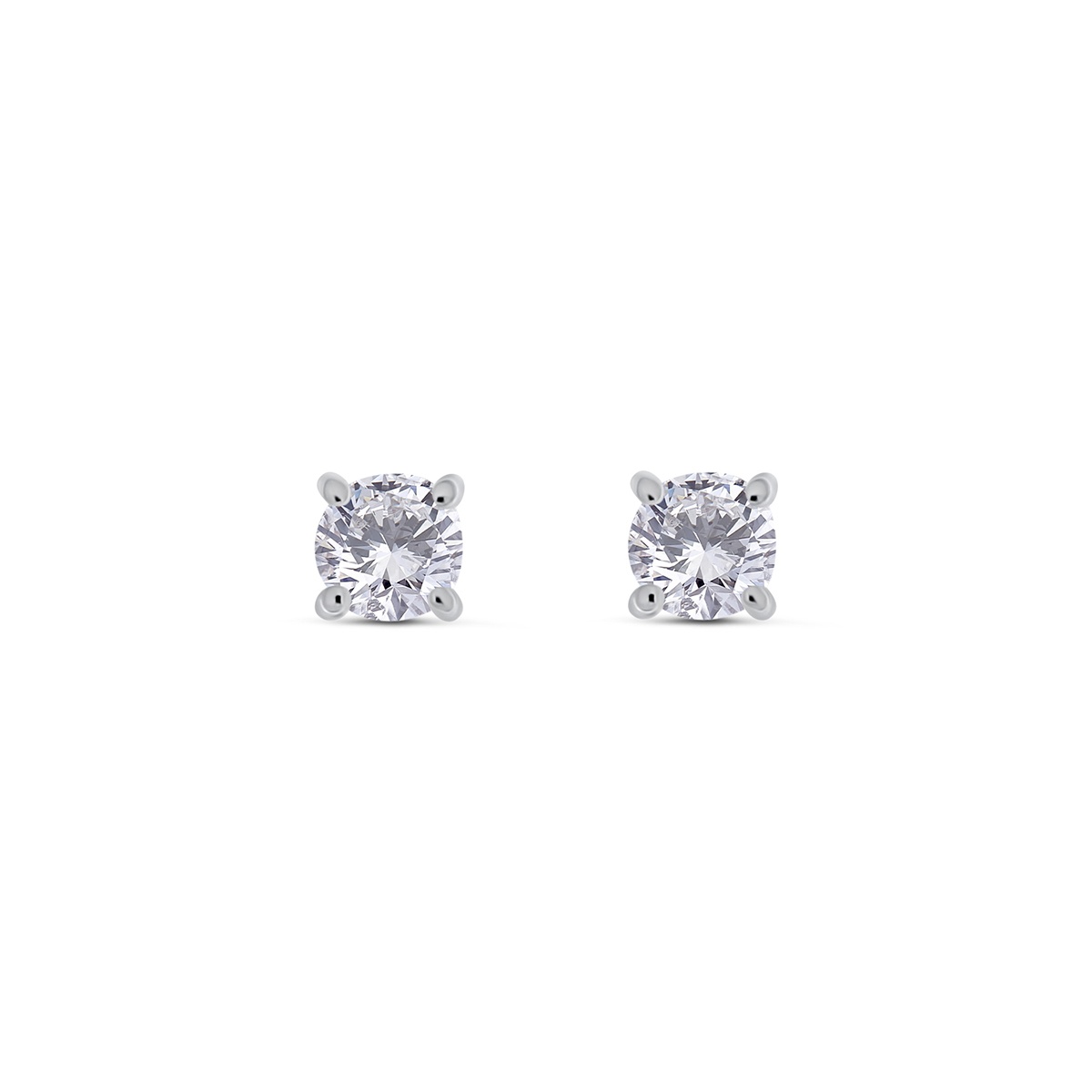 Cercei din aur de 18k cu diamante naturale de 0.42 ct