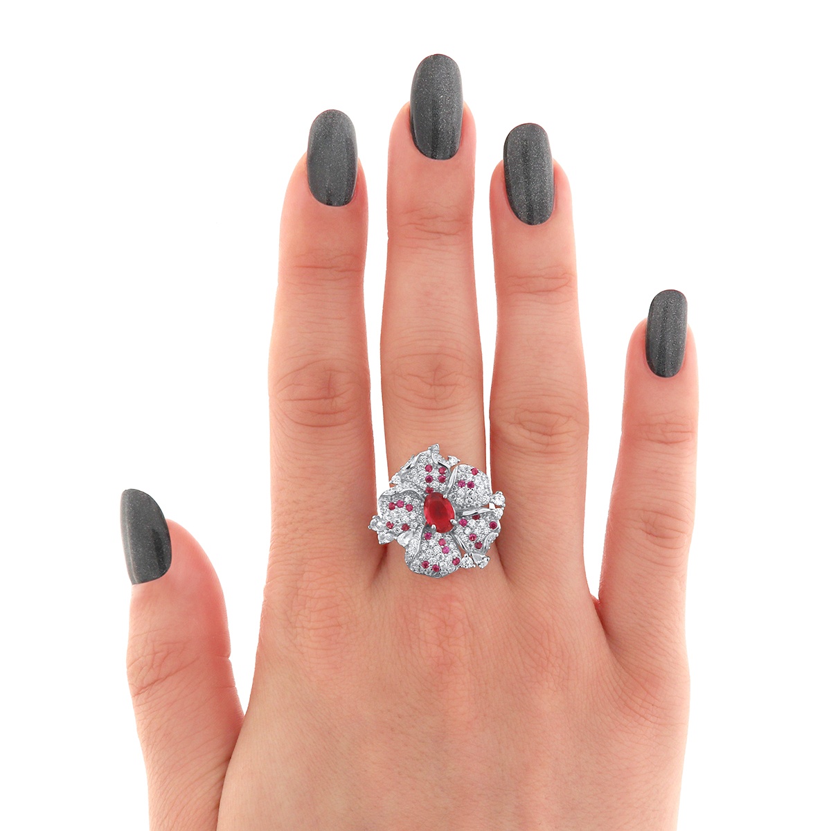 Inel din argint cu cubic zirconia - 1 | YEO